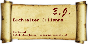 Buchhalter Julianna névjegykártya