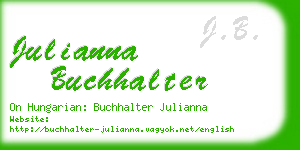 julianna buchhalter business card